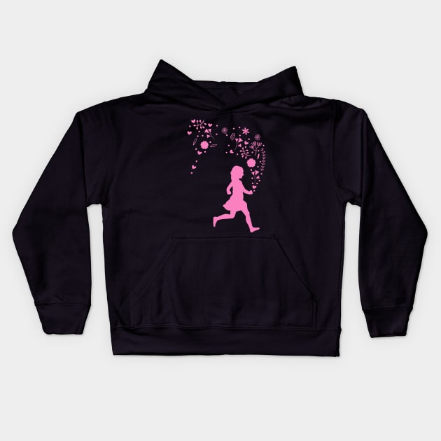 Pink Lady Kids Hoodie by JonDelorme